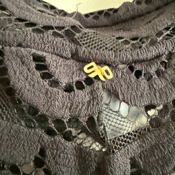 PQ Swimwear PilyQ | Lace Flare Leg Low Rise Swim Cover Up Beach Pants | Small - Picture 6 of 7